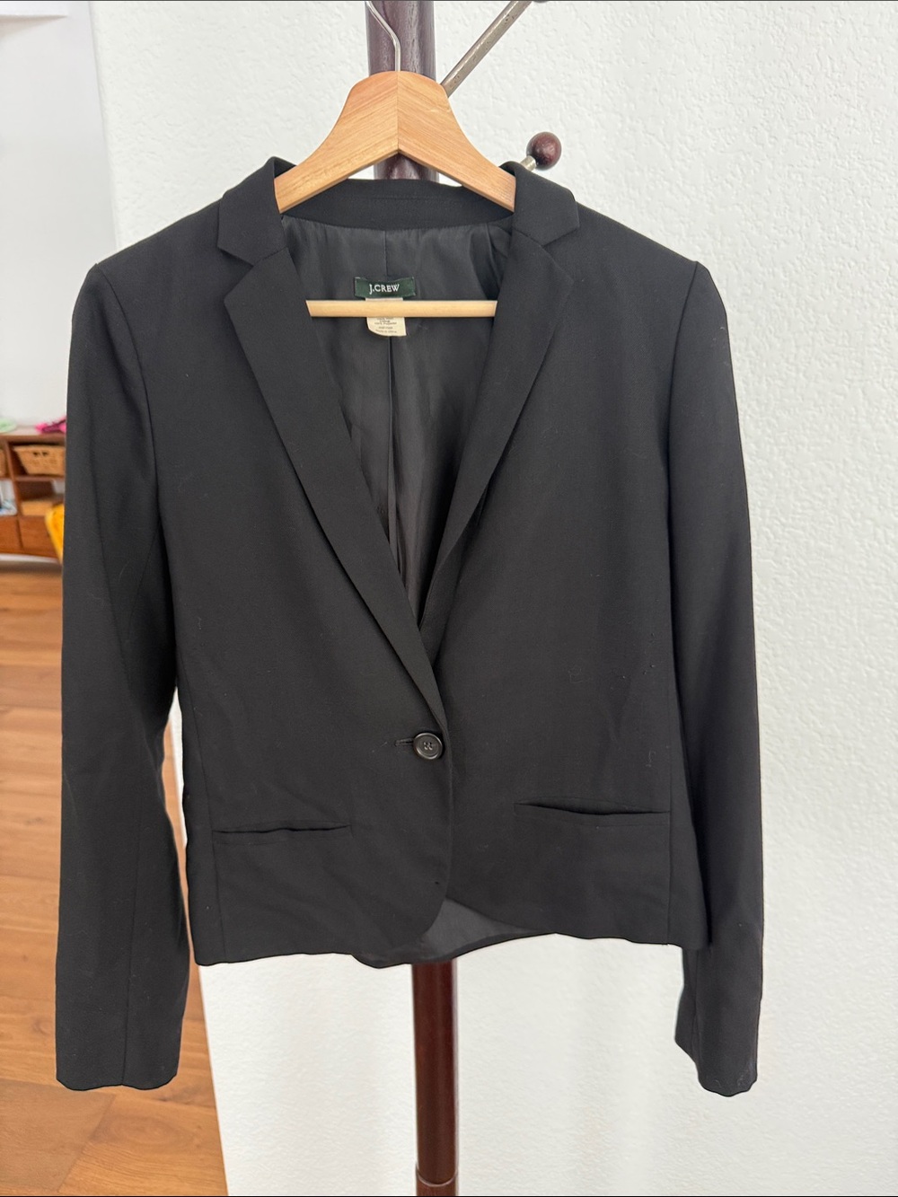 J. Crew Black Single-Button Women's Blazer